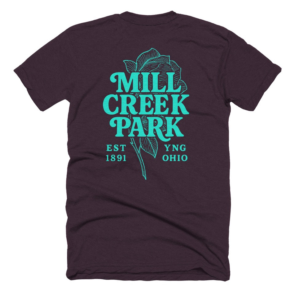 Mill Creek Park Pocket Flower tee, view 3 by Youngstown Clothing Co.