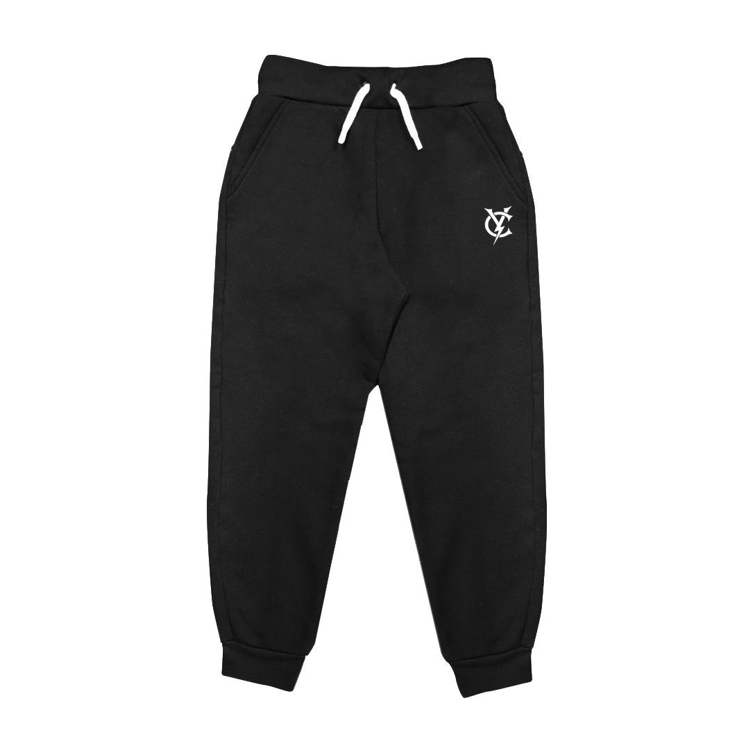 YC Monogram Jogger Kids sweatpants in Black by Youngstown Clothing Co.
