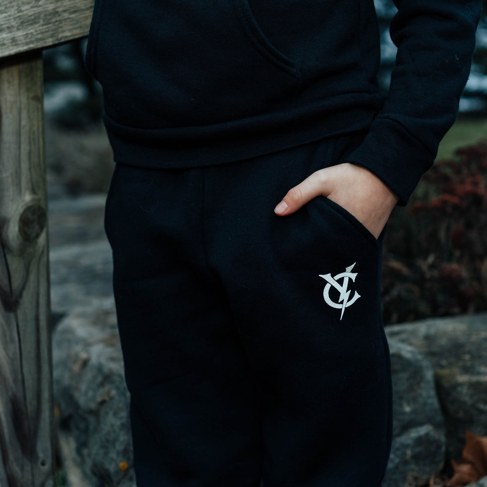 YC Monogram Jogger Kids sweatpants, view 2 by Youngstown Clothing Co.