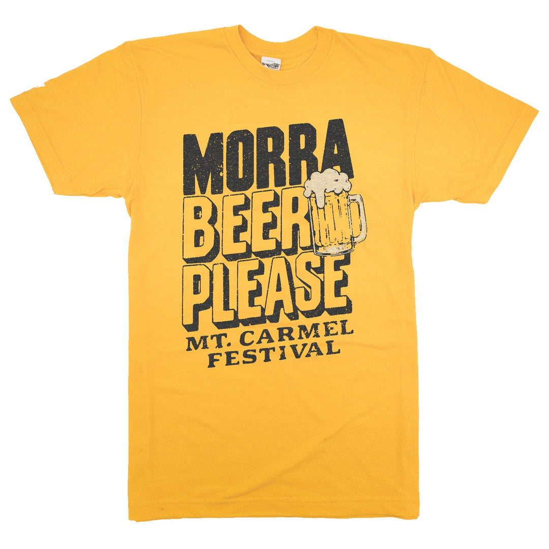 Morra Beer Please tee in Heather Gold by Youngstown Clothing Co.