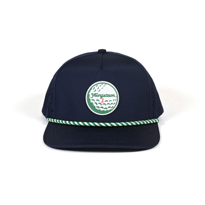Yo V1x Golf Performance Snapback Hat in Navy by Youngstown Clothing Co.