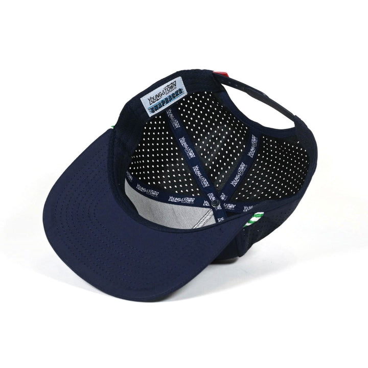 Yo V1x Golf Performance Snapback Hat, view 8 by Youngstown Clothing Co.
