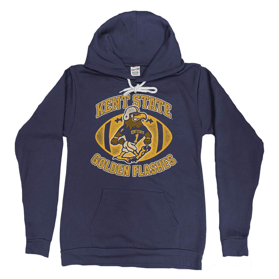 Kent State Football Fearless Flash Hoodie in Navy by Youngstown Clothing Co.