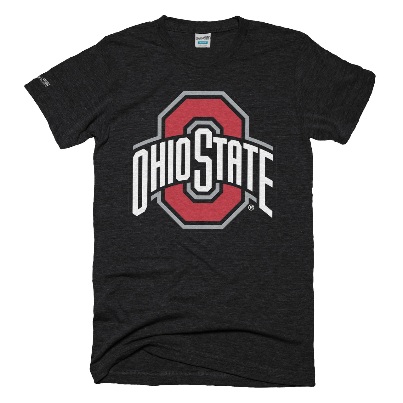 Ohio State Athletic Logo Tee ( Heather Black)