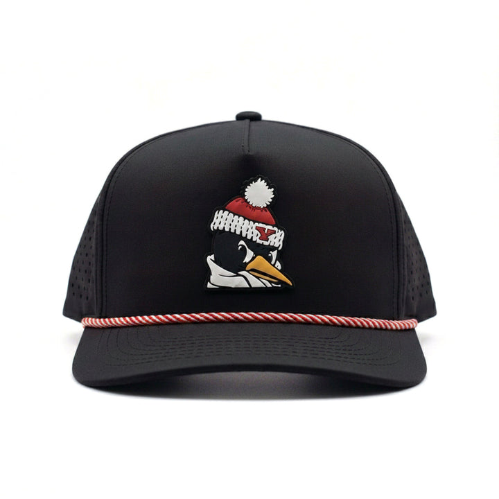 YSU Pete Performance Snapback Hat in Black by Youngstown Clothing Co.