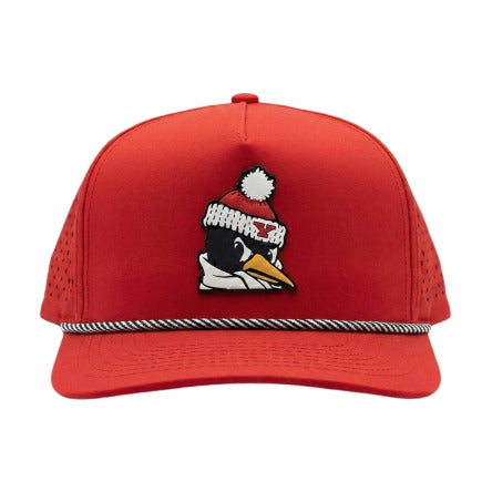 YSU Pete Performance Snapback Hat in Red by Youngstown Clothing Co.