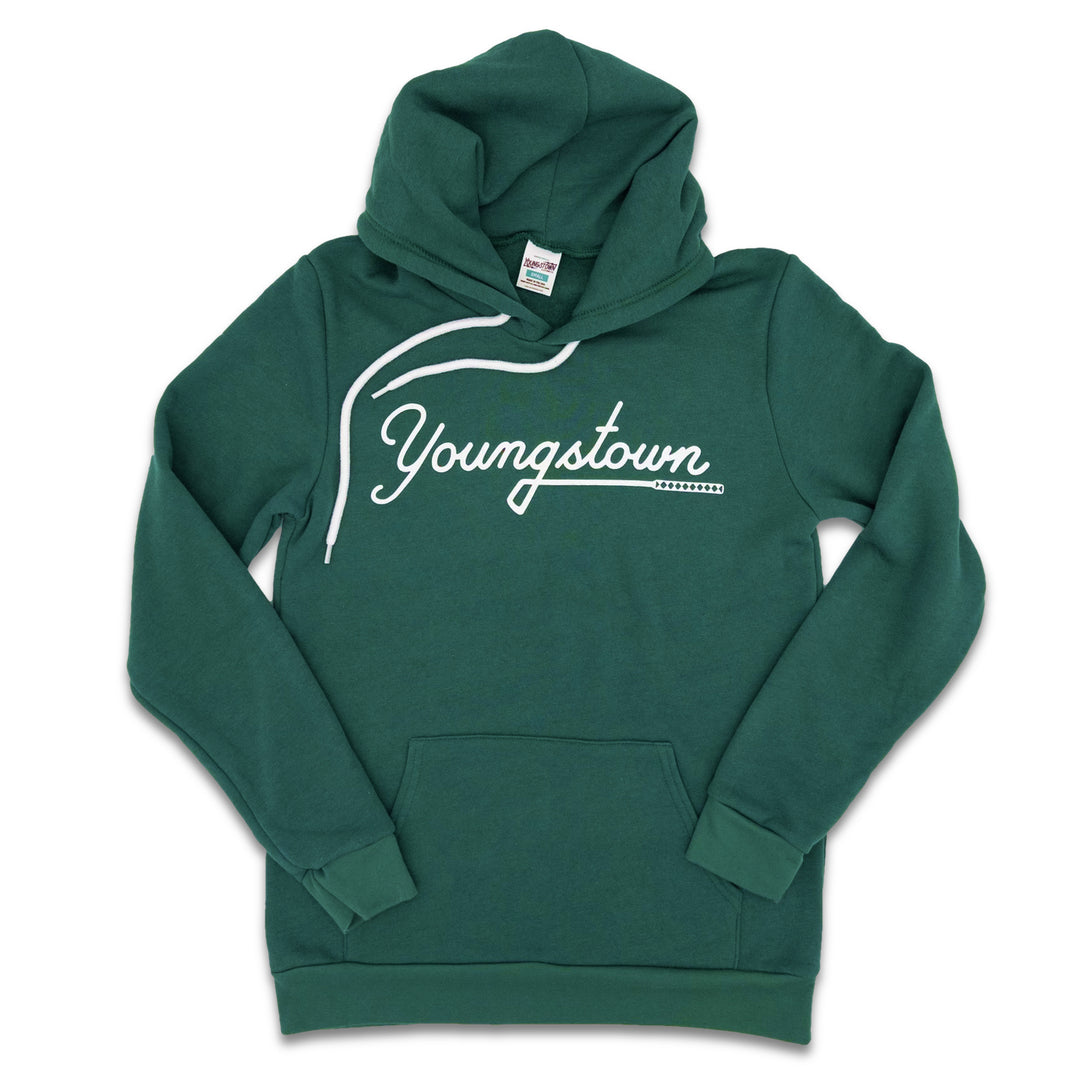 Youngstown Golf Script Hoodie in Pine by Youngstown Clothing Co.