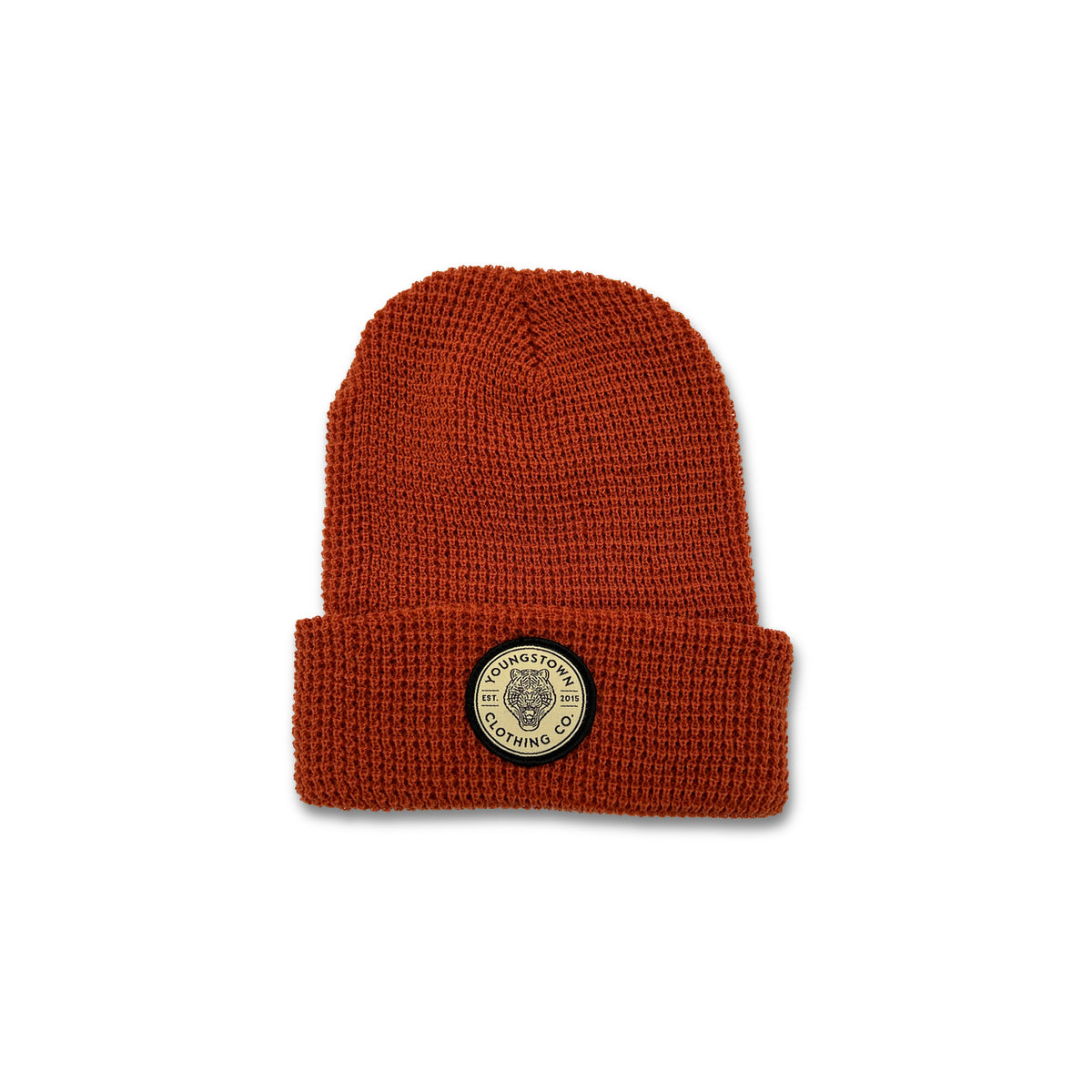 Waffle Knit YCC Patch Beanie