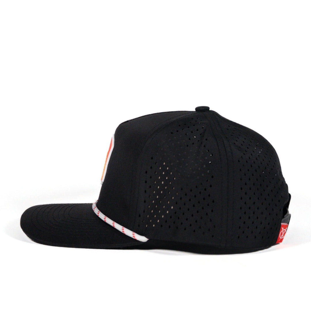 Struthers Wildcats Performance Snapback Hat, view 3 by Youngstown Clothing Co.
