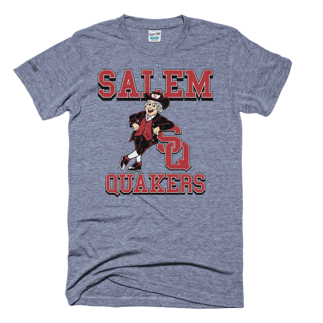 Salem Quakers tee in Heather Gray by Youngstown Clothing Co.