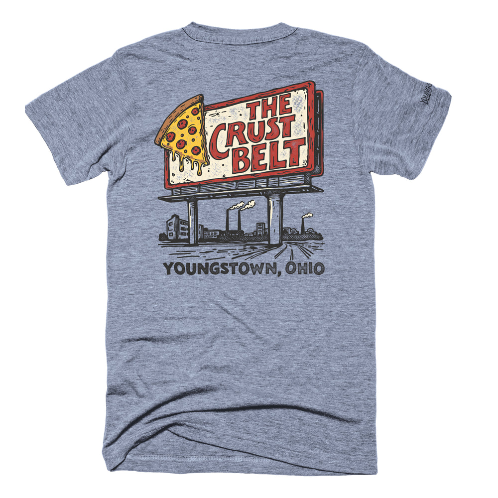 The Crust Belt tee, view 2 by Youngstown Clothing Co.