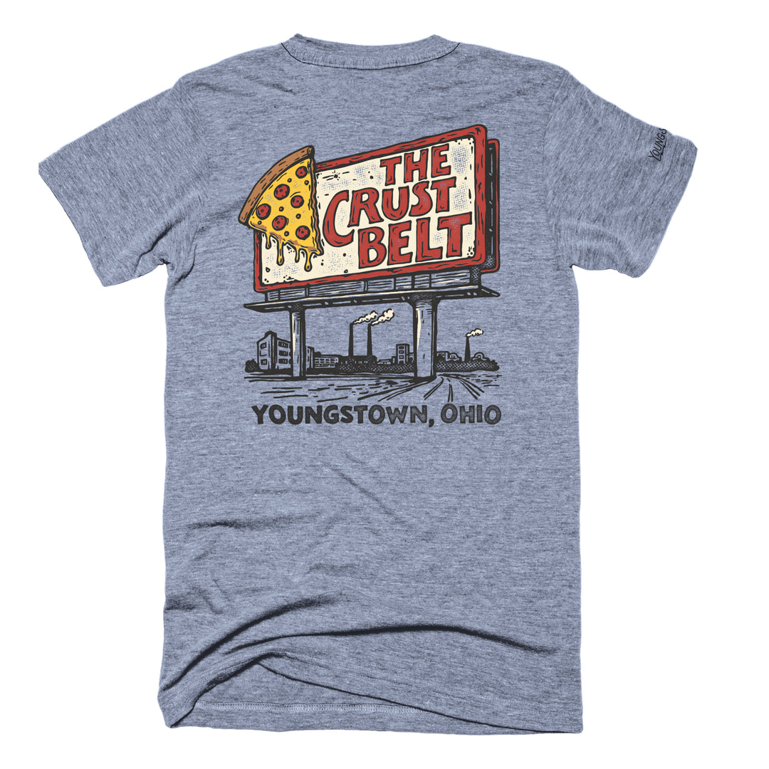 The Crust Belt tee, view 2 by Youngstown Clothing Co.