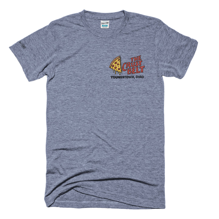 The Crust Belt tee in Heather Gray by Youngstown Clothing Co.