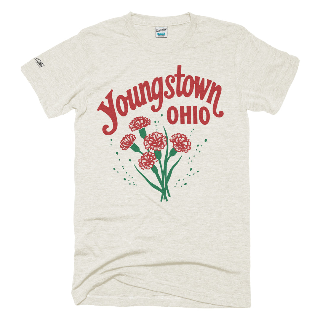 Youngstown 'Nation tee in Heather Oatmeal by Youngstown Clothing Co.