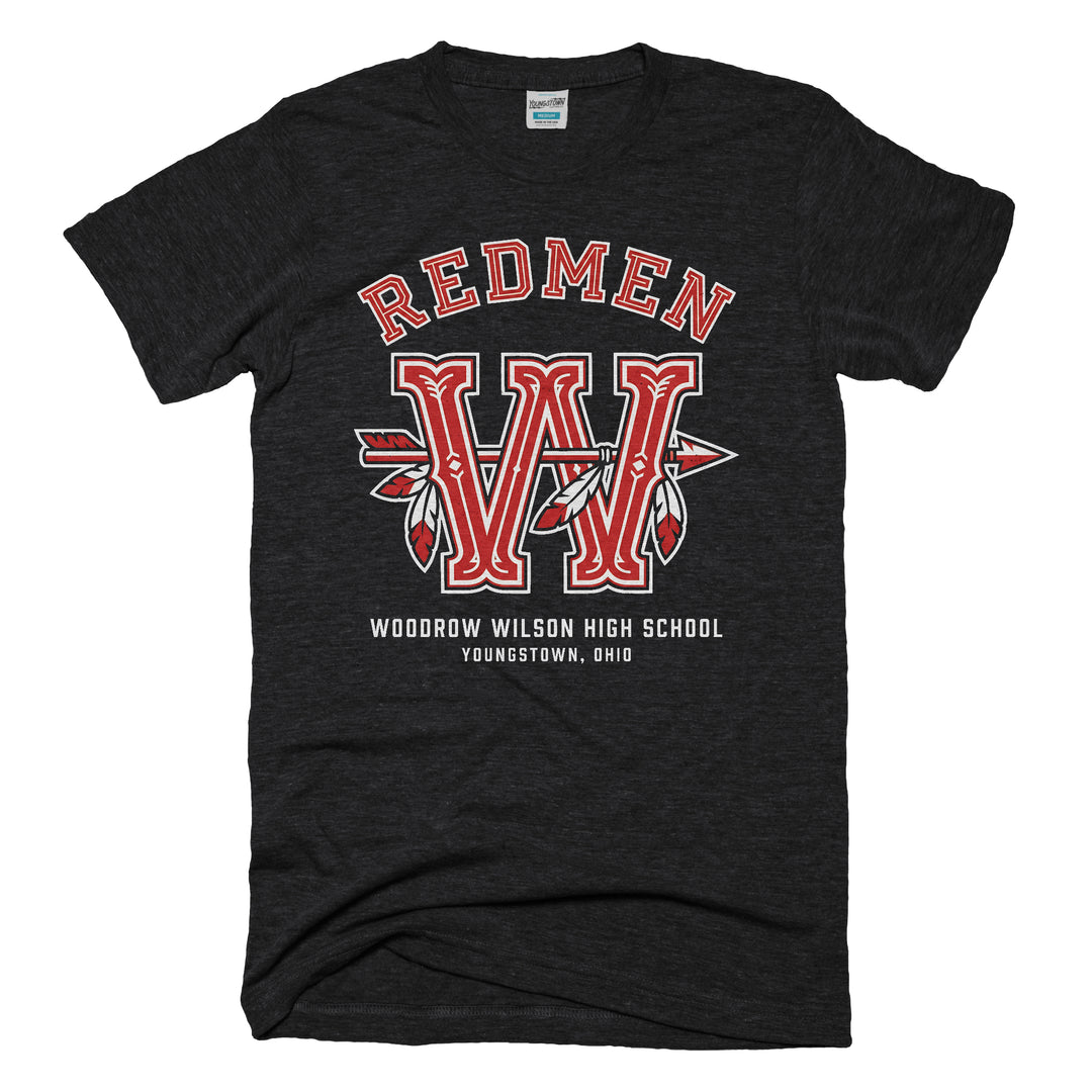 Wilson Redmen tee in Heather Black by Youngstown Clothing Co.
