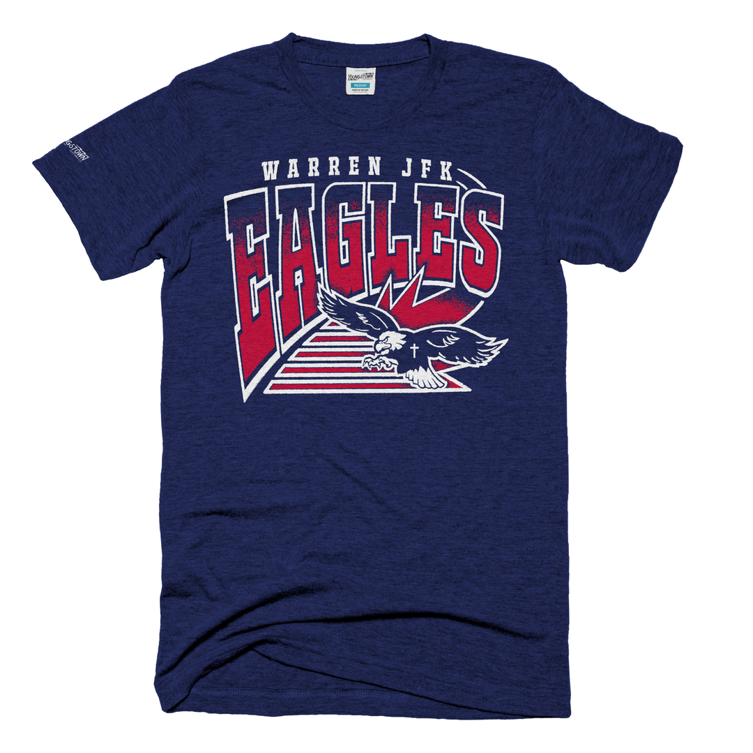 Warren JFK tee in Heather Navy by Youngstown Clothing Co.