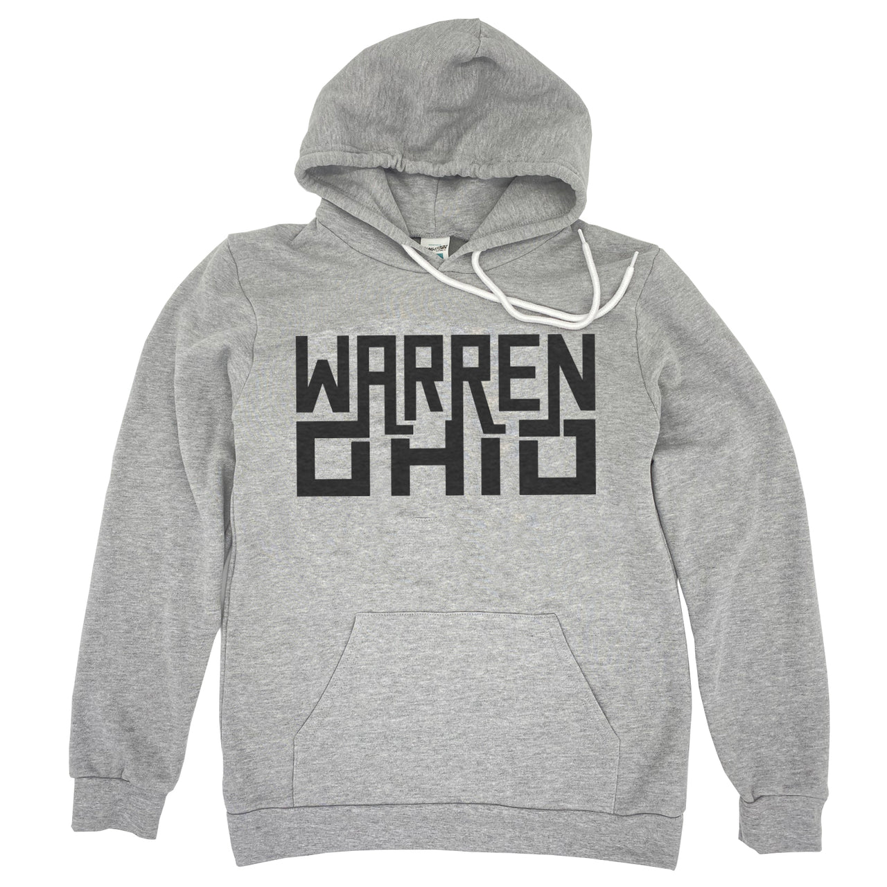 Warren Ohio Rectangle Text Hoodie