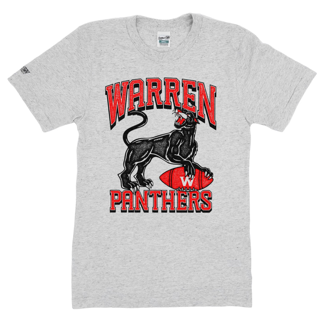 Warren Panthers tee in Heather Ash by Youngstown Clothing Co.