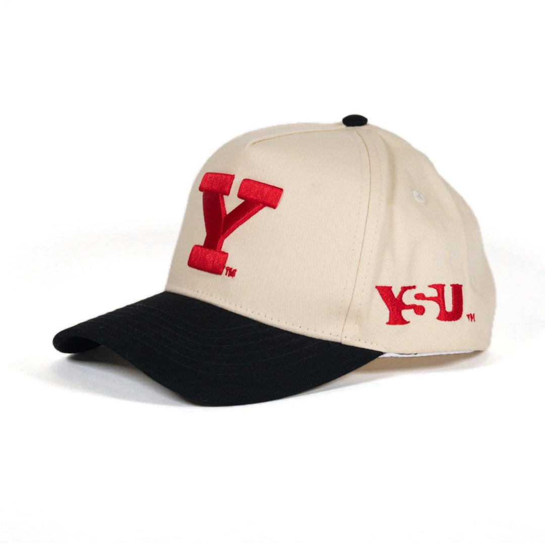 Block Y Vintage Snapback Hat, view 3 by Youngstown Clothing Co.