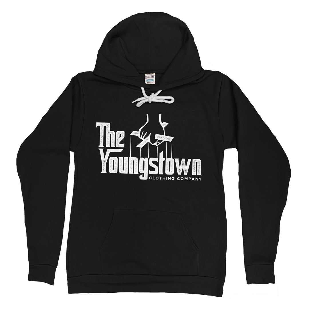 YCC Godfather Logo Hoodie in Black by Youngstown Clothing Co.