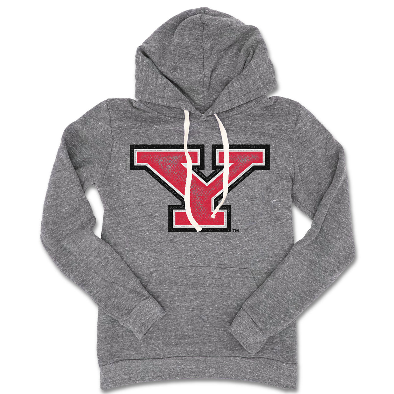 YSU Block Y Vintage Fade (Grey) Hoodie