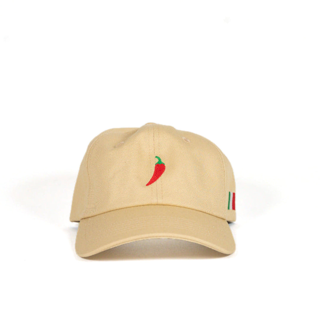 Italian Hot Pepper Dad Hat in Khaki by Youngstown Clothing Co.