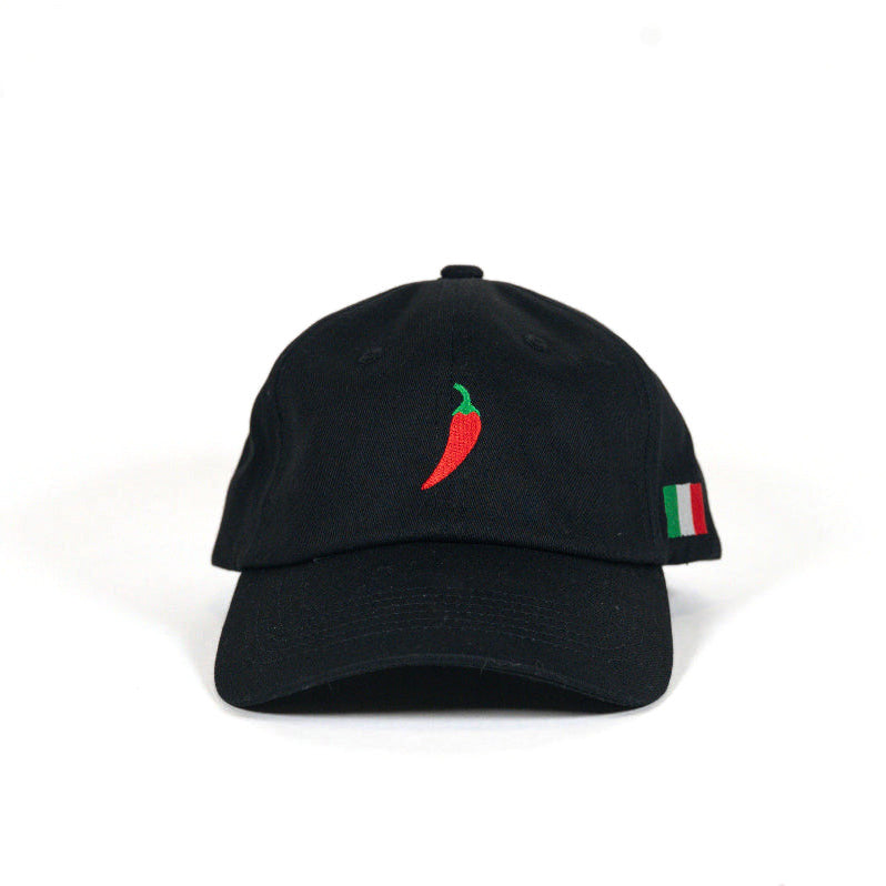 Italian Hot Pepper Dad Hat in Black by Youngstown Clothing Co.