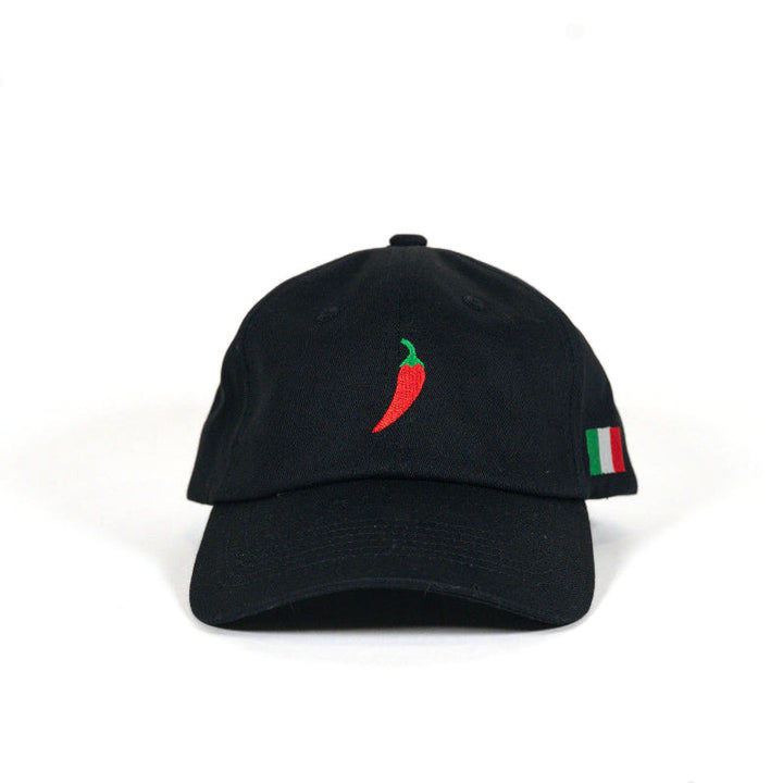 Italian Hot Pepper Dad Hat in Black by Youngstown Clothing Co.