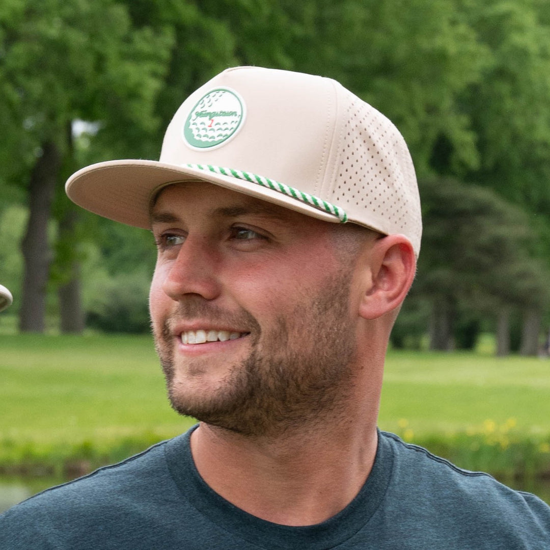 Yo V1x Golf Performance Snapback Hat, view 4 by Youngstown Clothing Co.