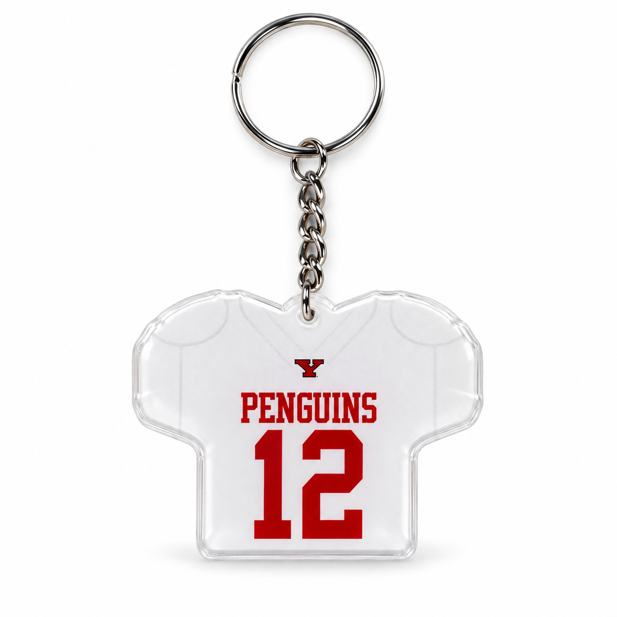 Beau Brungard #12 Penguins jersey keychain, front