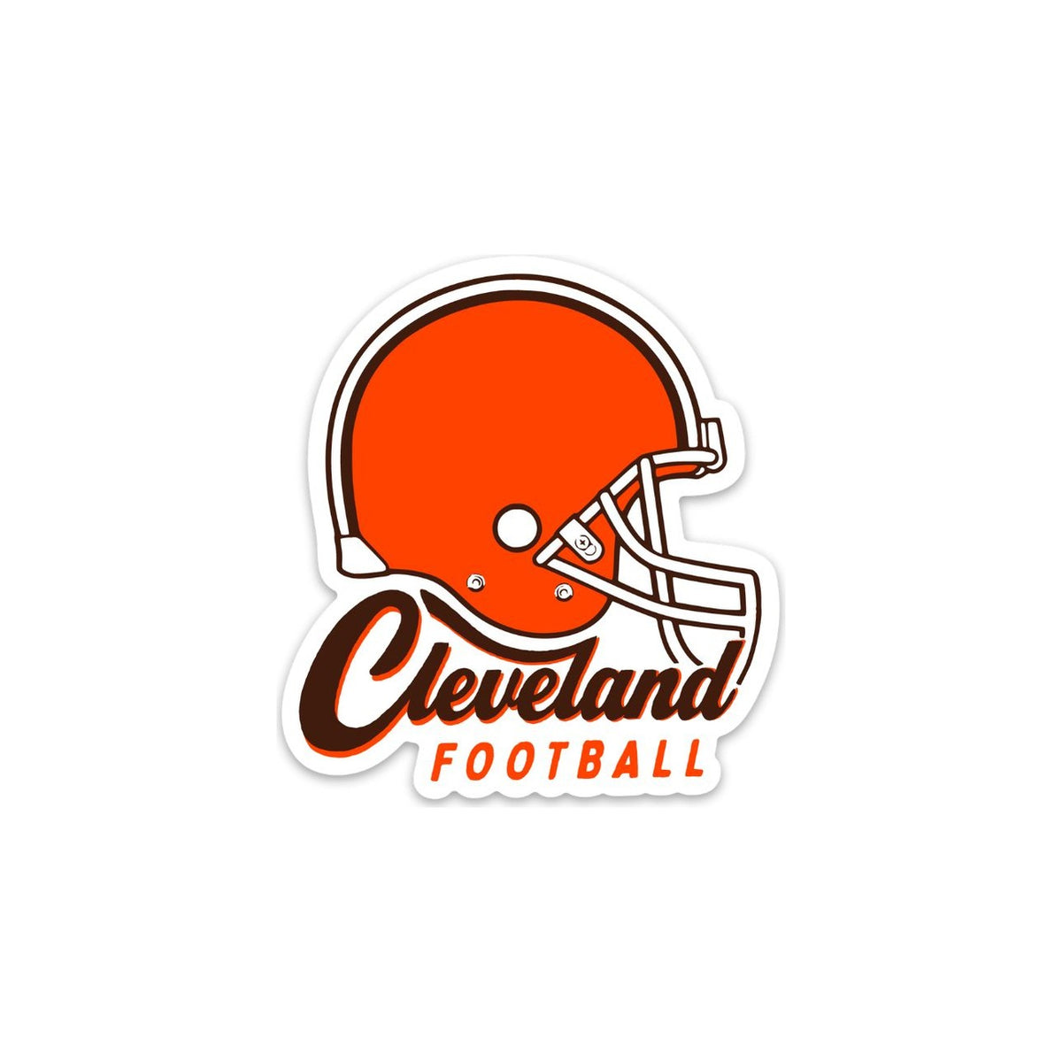 Cleveland Helmet Sticker by Youngstown Clothing Co.