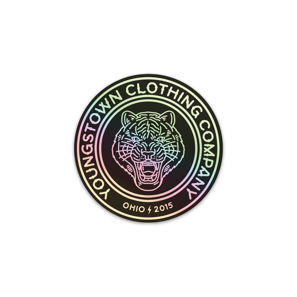 Holographic YCC Tiger Logo | Sticker
