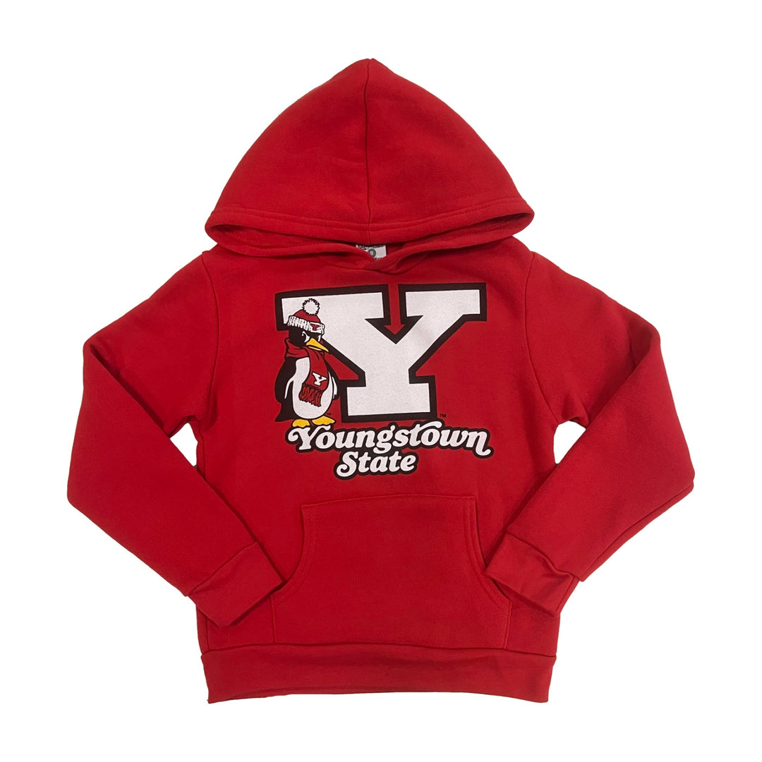 Pete Block Y Hoodie Kids kids tee in Heather Red by Youngstown Clothing Co.