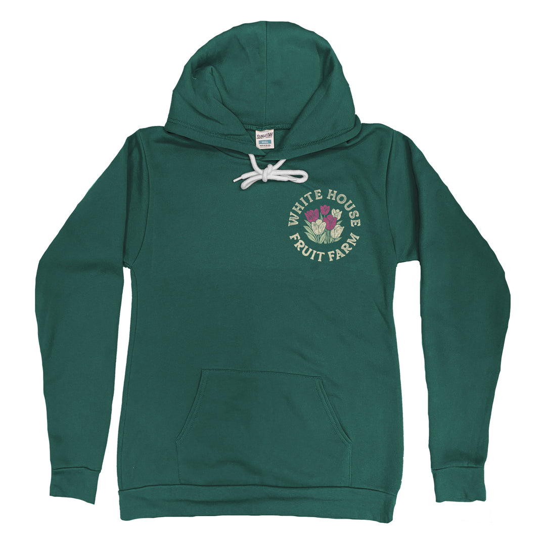 White House Fruit Farm The Tulip Experience Hoodie (Forest) in Pine by Youngstown Clothing Co.
