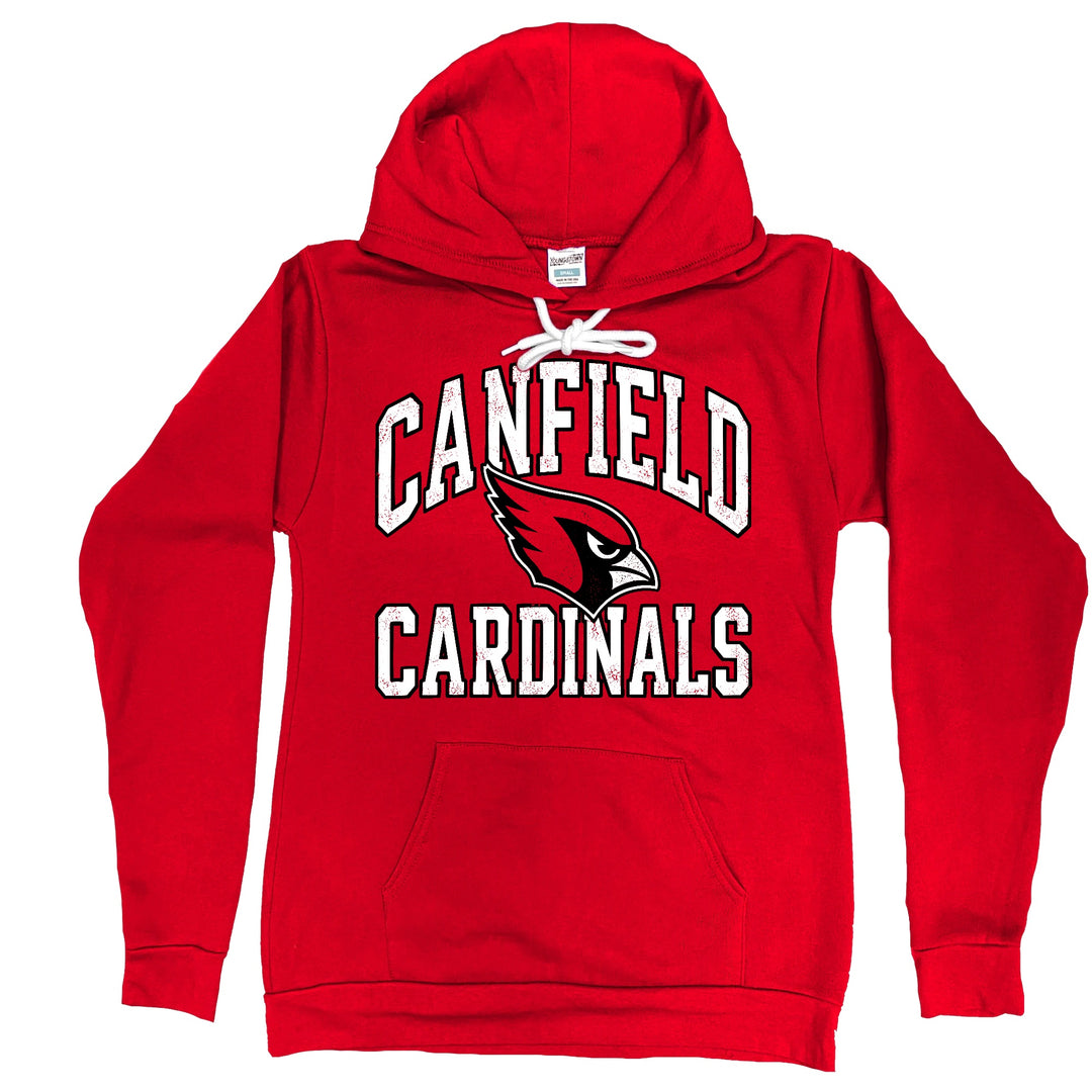 Canfield Cardinals Hoodie hoodie in Red by Youngstown Clothing Co.