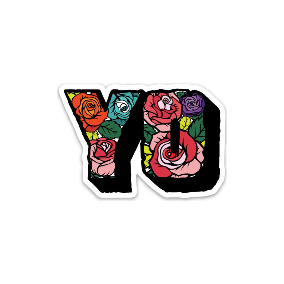 Yo Flower Sticker by Youngstown Clothing Co.