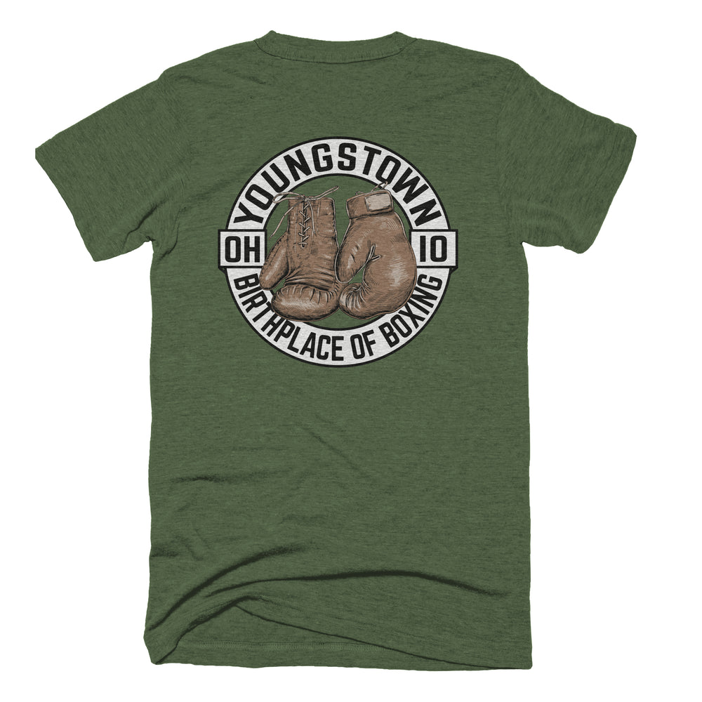 Birthplace of Boxing tee, view 2 by Youngstown Clothing Co.