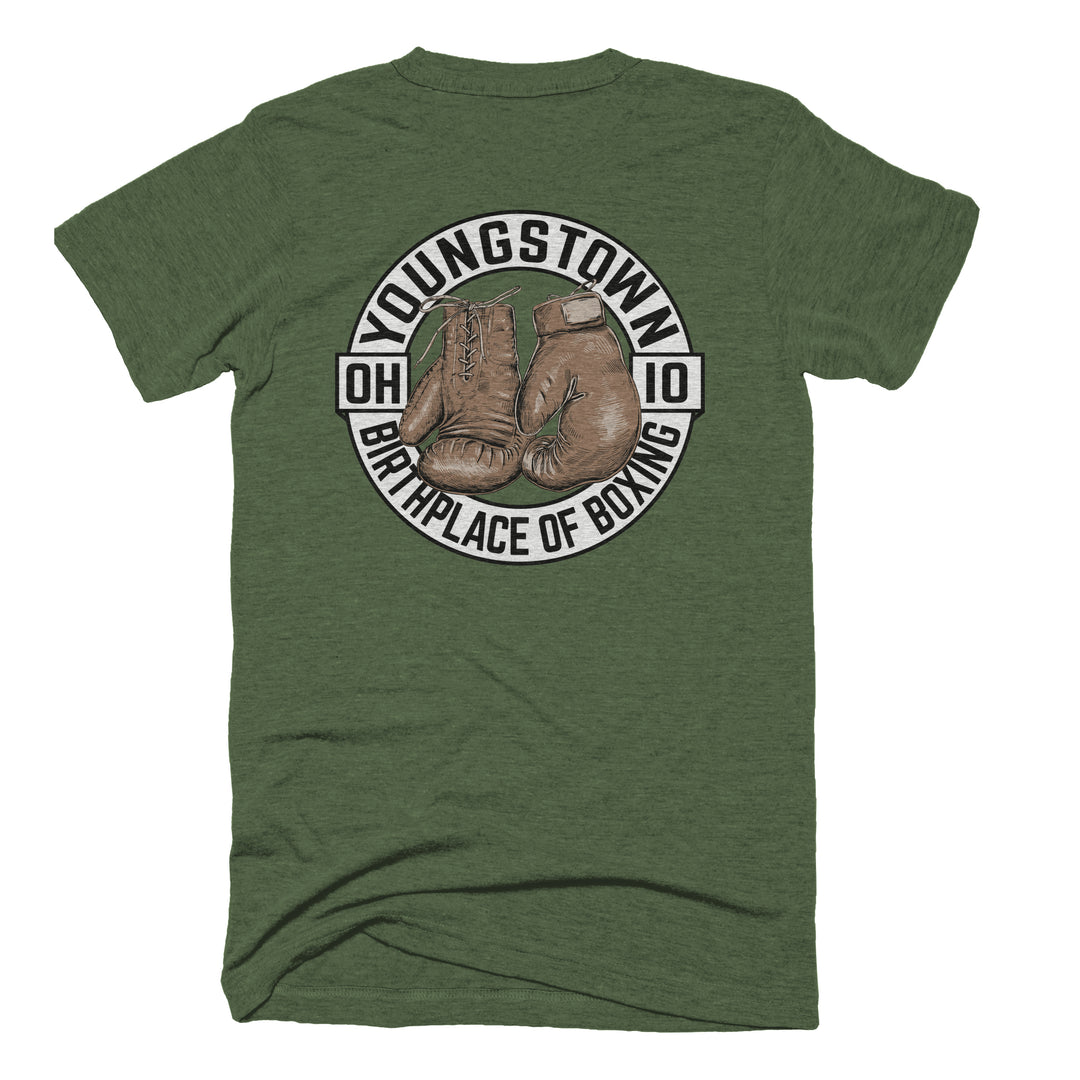 Birthplace of Boxing tee, view 2 by Youngstown Clothing Co.