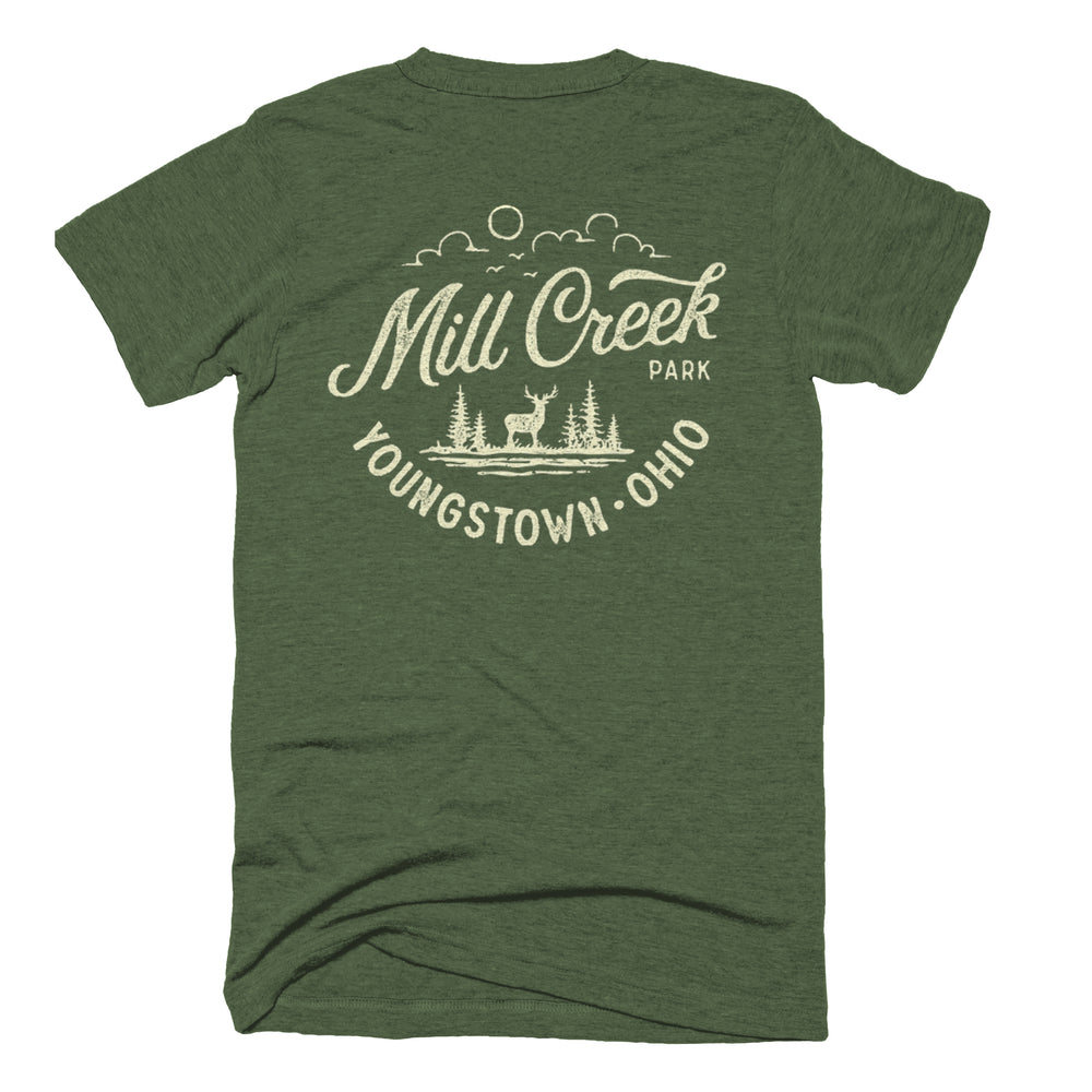 Mill Creek Park Deer Badge tee, view 2 by Youngstown Clothing Co.