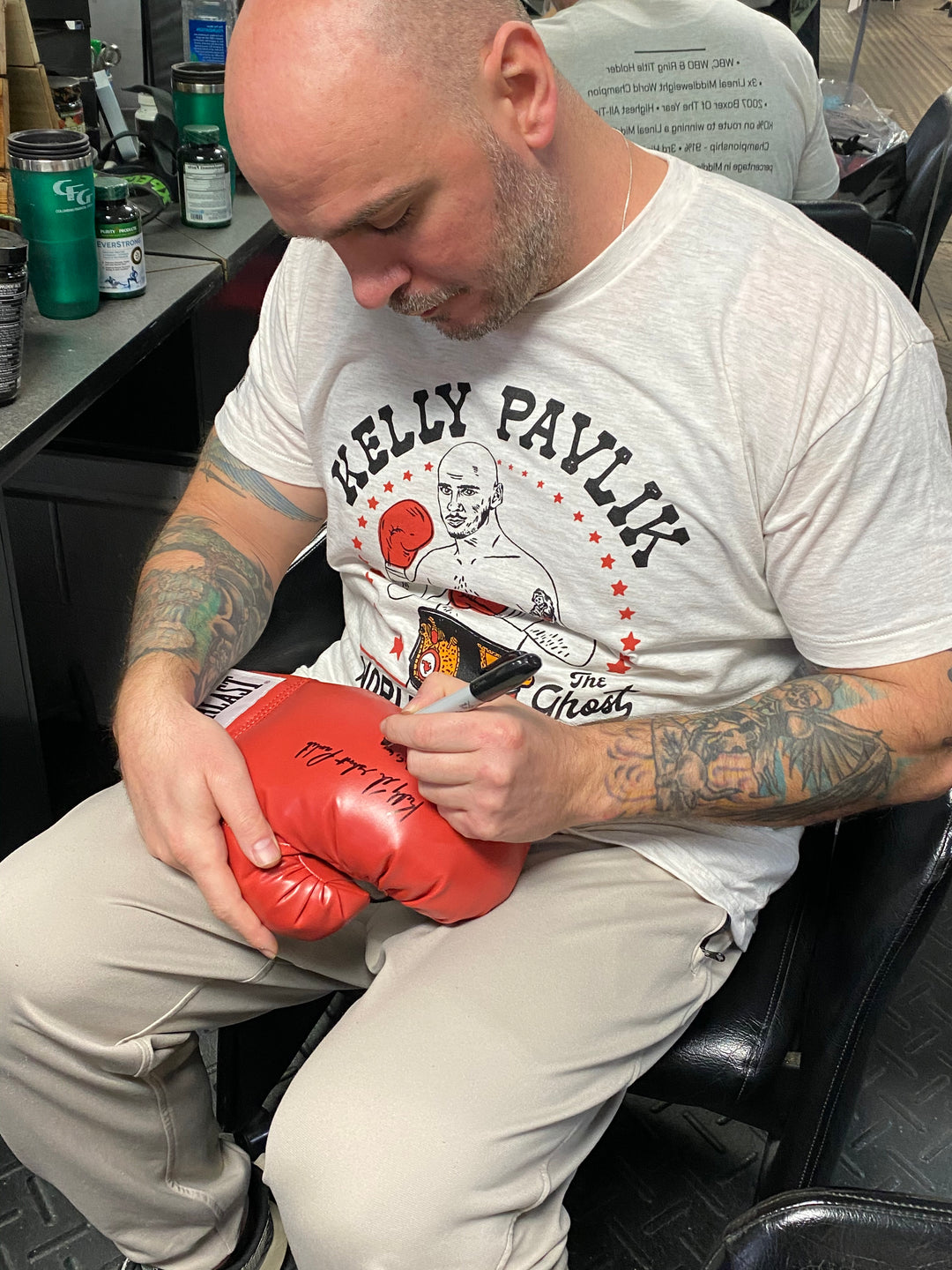 Kelly "The Ghost" Pavlik tee, view 5 by Youngstown Clothing Co.