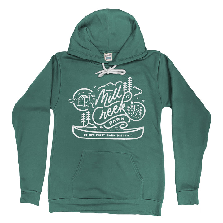 Mill Creek Park Hoodie in Pine by Youngstown Clothing Co.