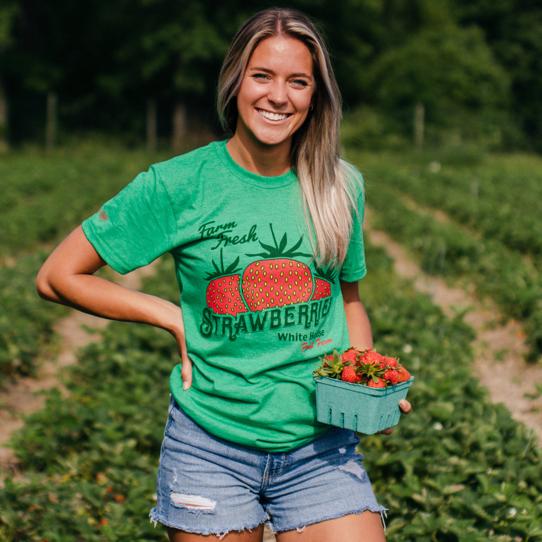 White House Fruit Farm Strawberries tee, view 2 by Youngstown Clothing Co.
