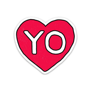 Yo Heart Sticker