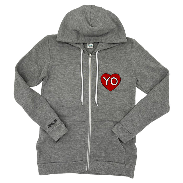 Yo Heart Zip Hoodie