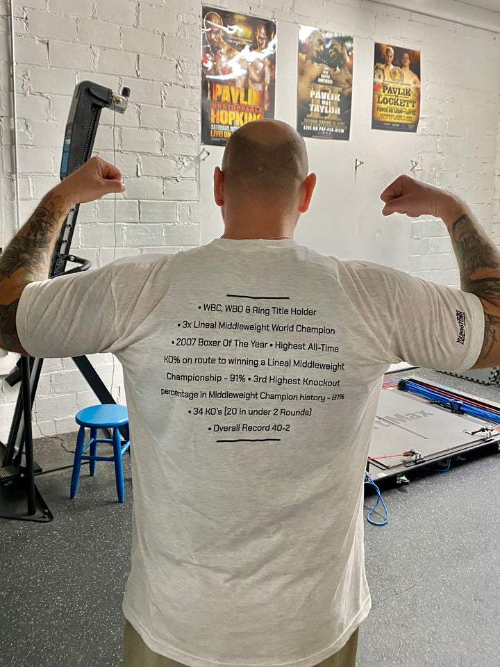 Kelly "The Ghost" Pavlik tee, view 4 by Youngstown Clothing Co.