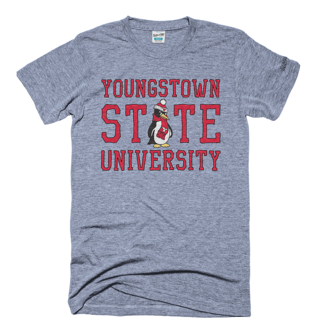 Rough YSU tee in Heather Gray by Youngstown Clothing Co.