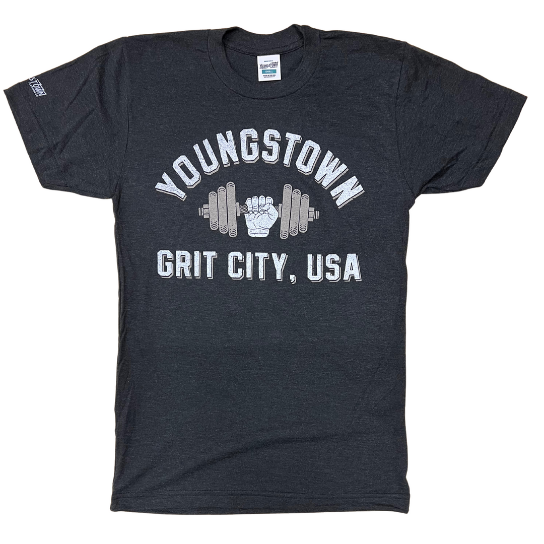 Grit City USA tee in Black by Youngstown Clothing Co.