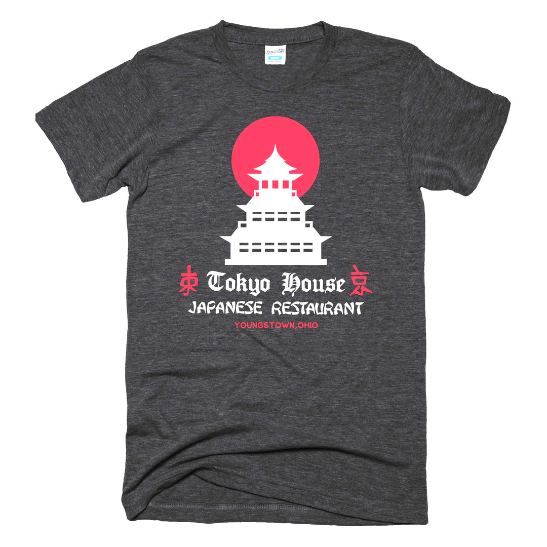 Tokyo House tee in Heather Charcoal by Youngstown Clothing Co.