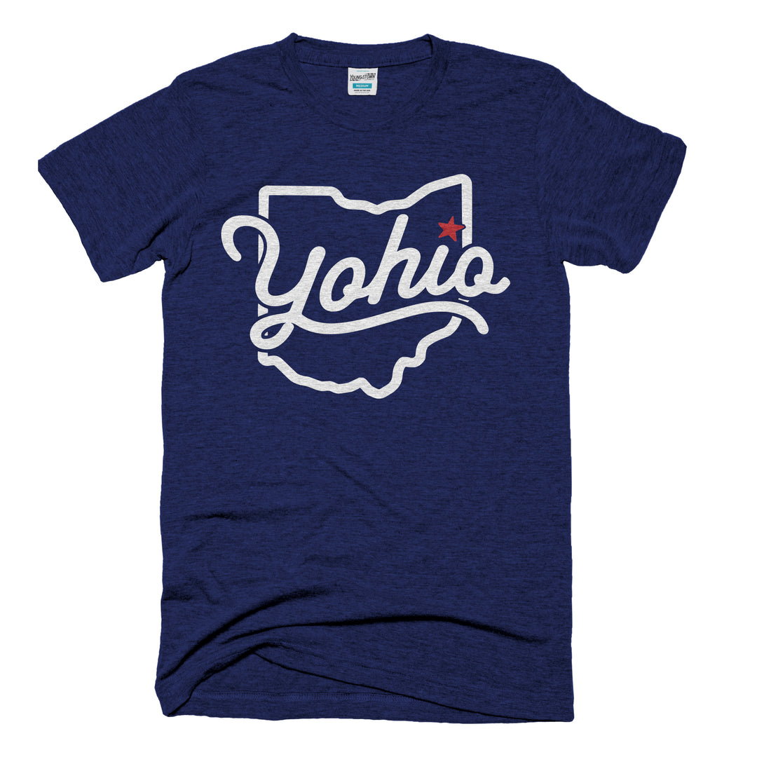 Yohio tee in Heather Navy by Youngstown Clothing Co.